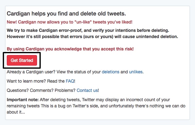 Get started with Cardigan
