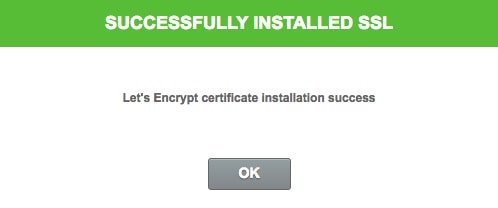 SiteGround SSL Installed Successfully