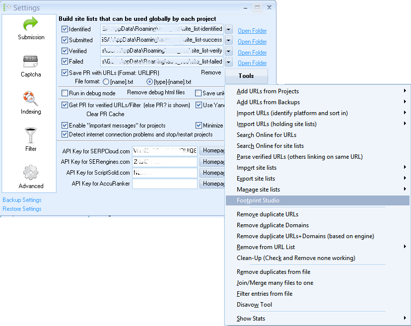 GSA SER Advanced Settings