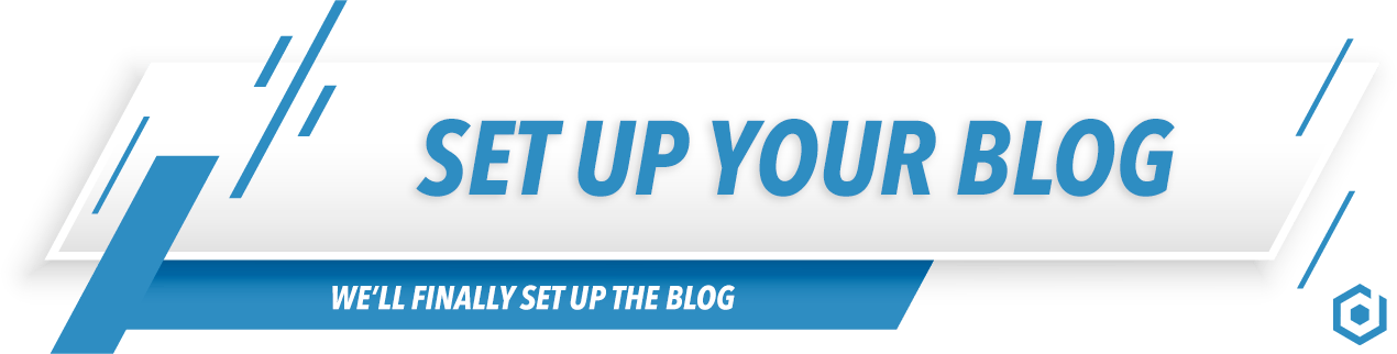 Set Up Your Blog