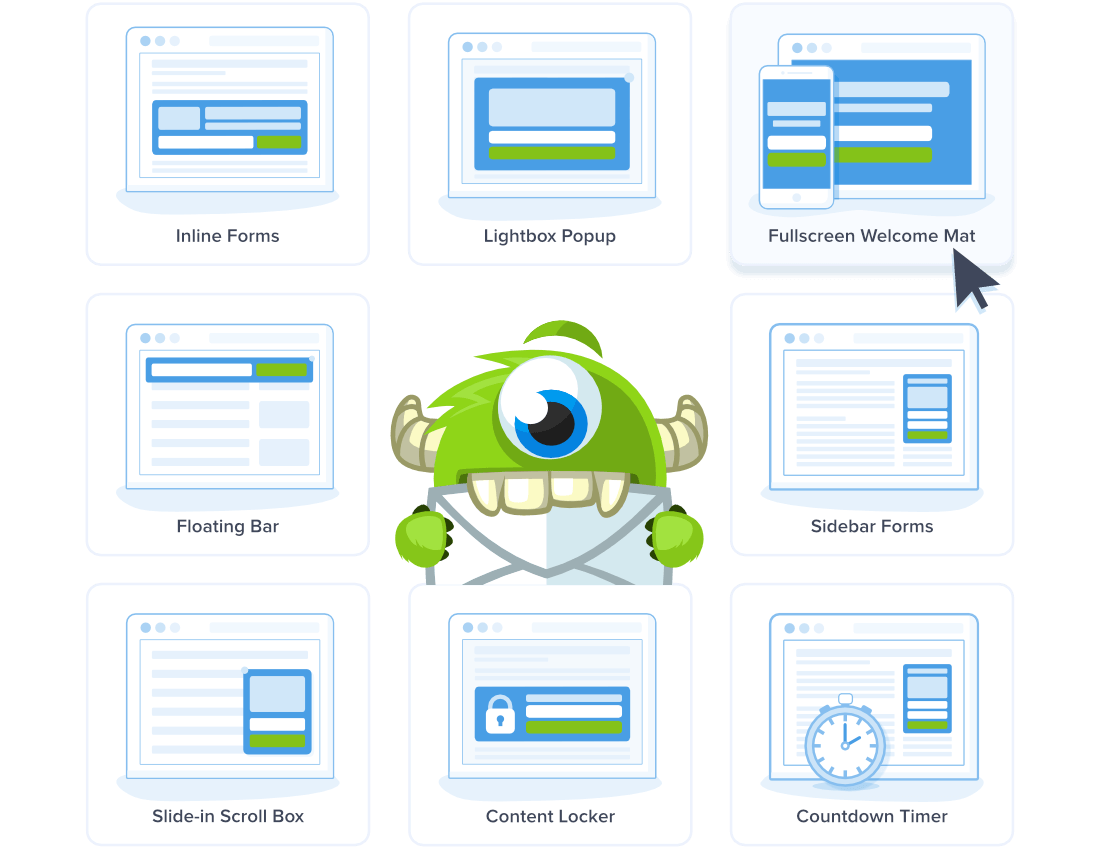 OptinMonster Campaign Types