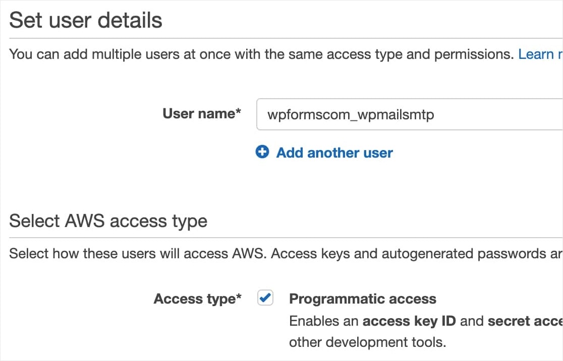 AWS IAM User Setup