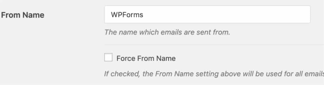 WP Mail SMTP From Name