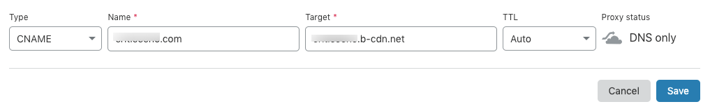 Cloudflare CNAME flattening record