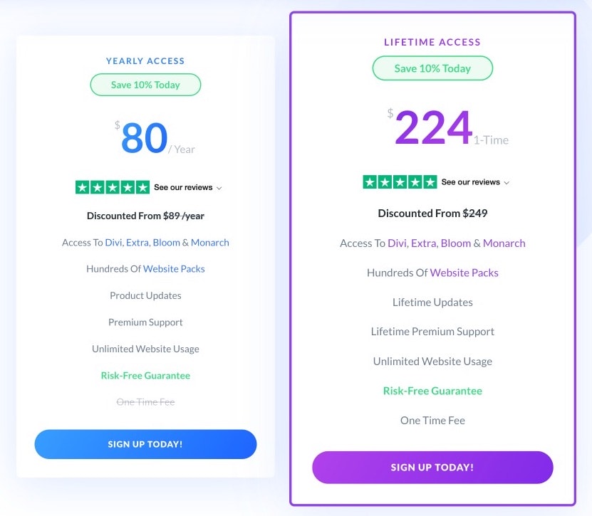 Divi Price after discount