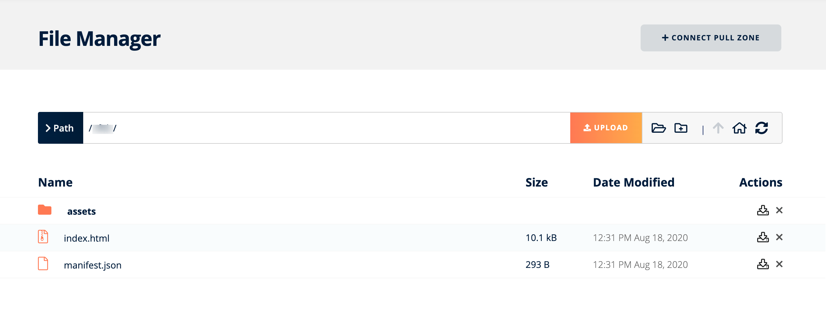 BunnyCDN Storage File Manager