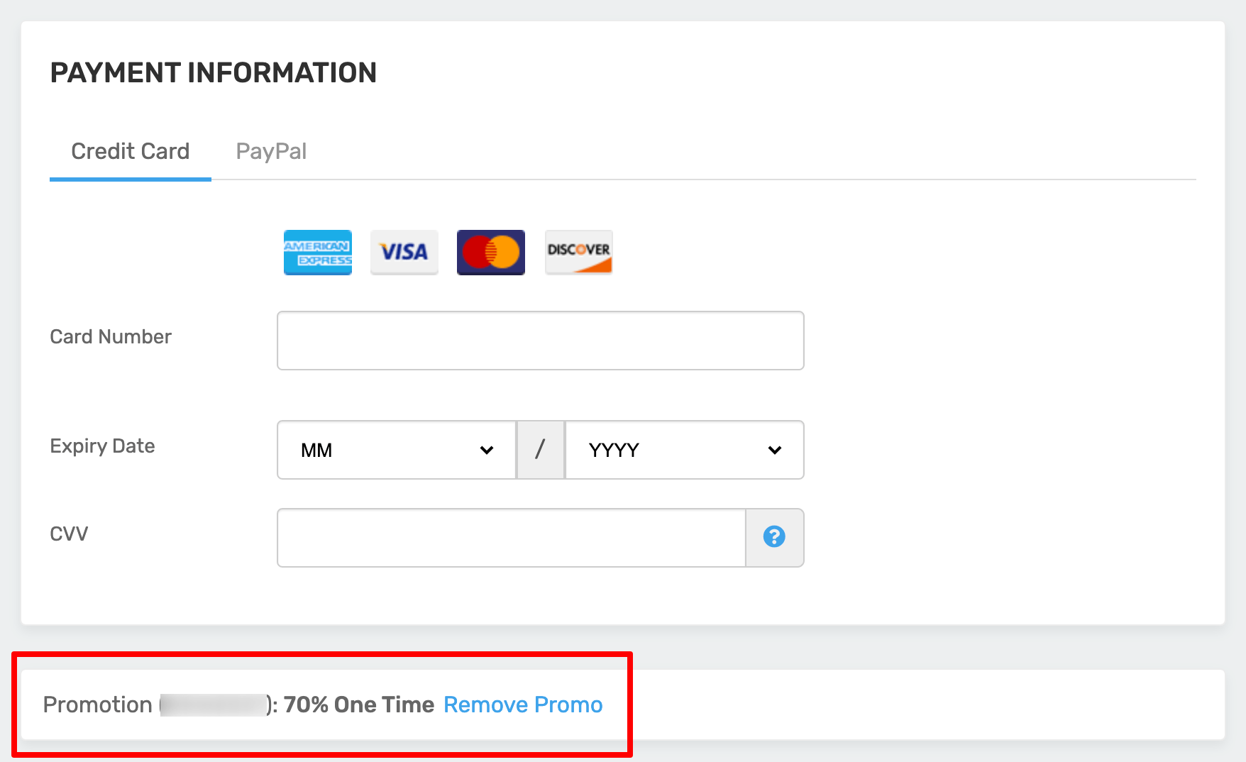 FastComet Payment Information