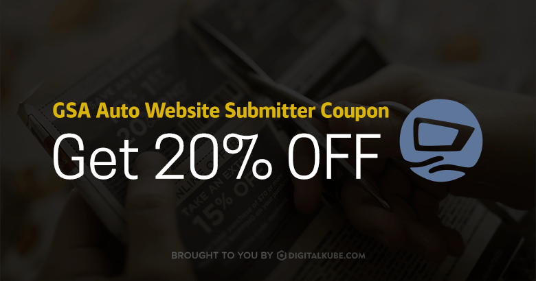 GSA Auto Website Submitter Coupon