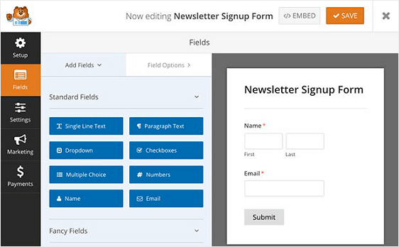 Newsletter Signup Form Preview