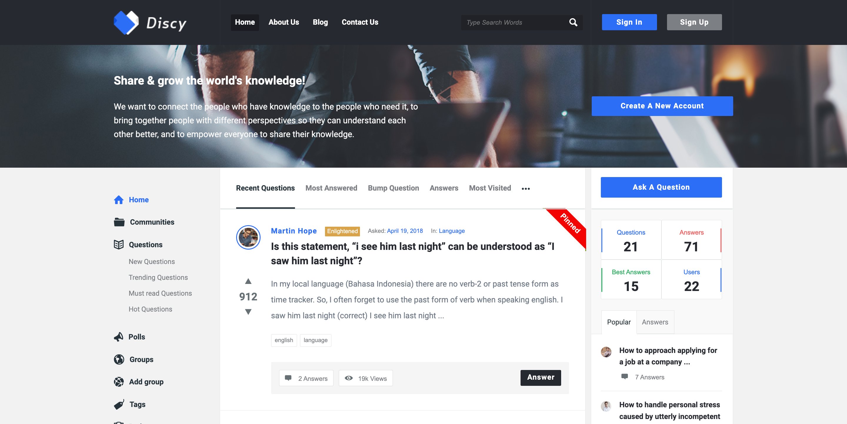Discy Social Questions and Answers